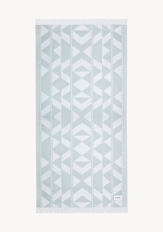 Andalucia Jacquard Beach Towel - Mint