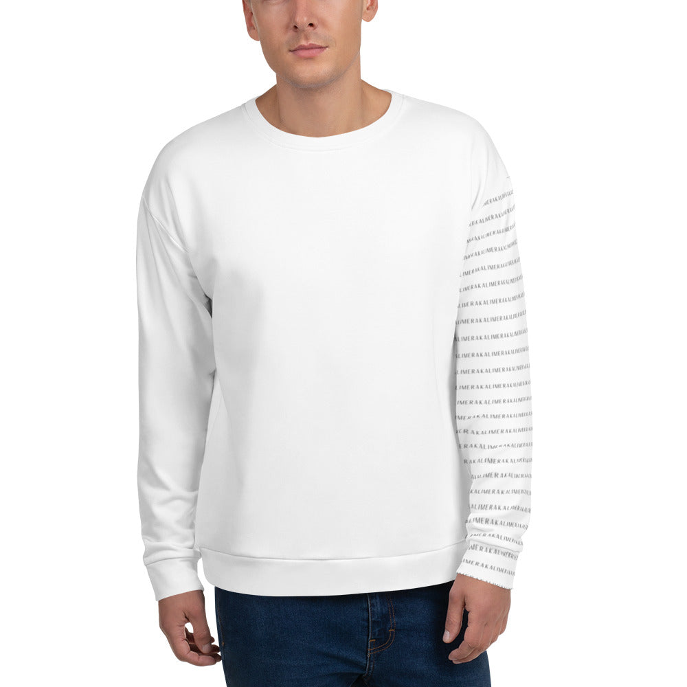 Men's Recycled Sweatshirt with printed sleeve