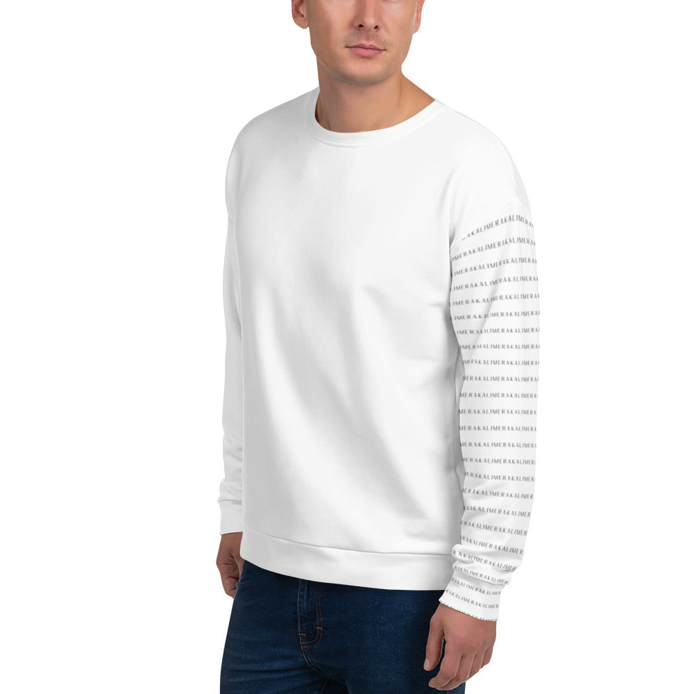 Men's Recycled Sweatshirt with printed sleeve