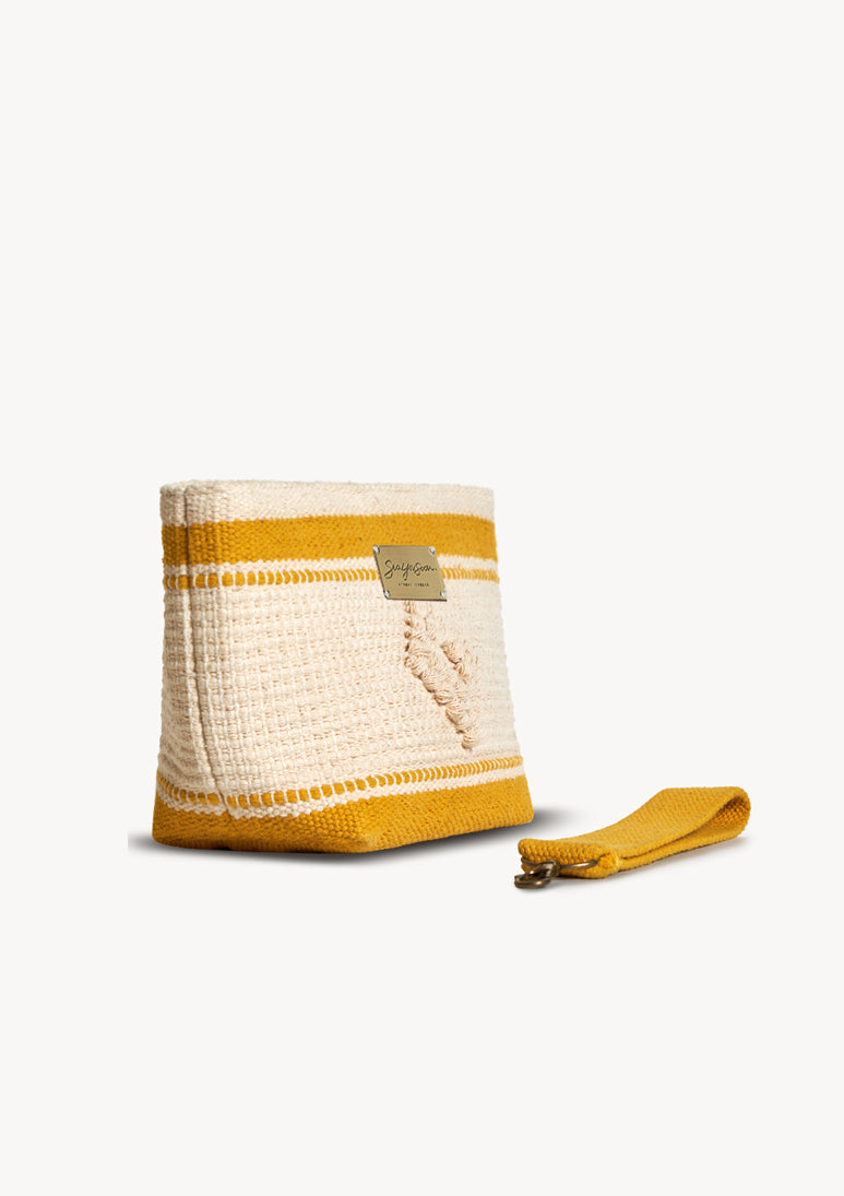 Manu Mini Clutch in mustard