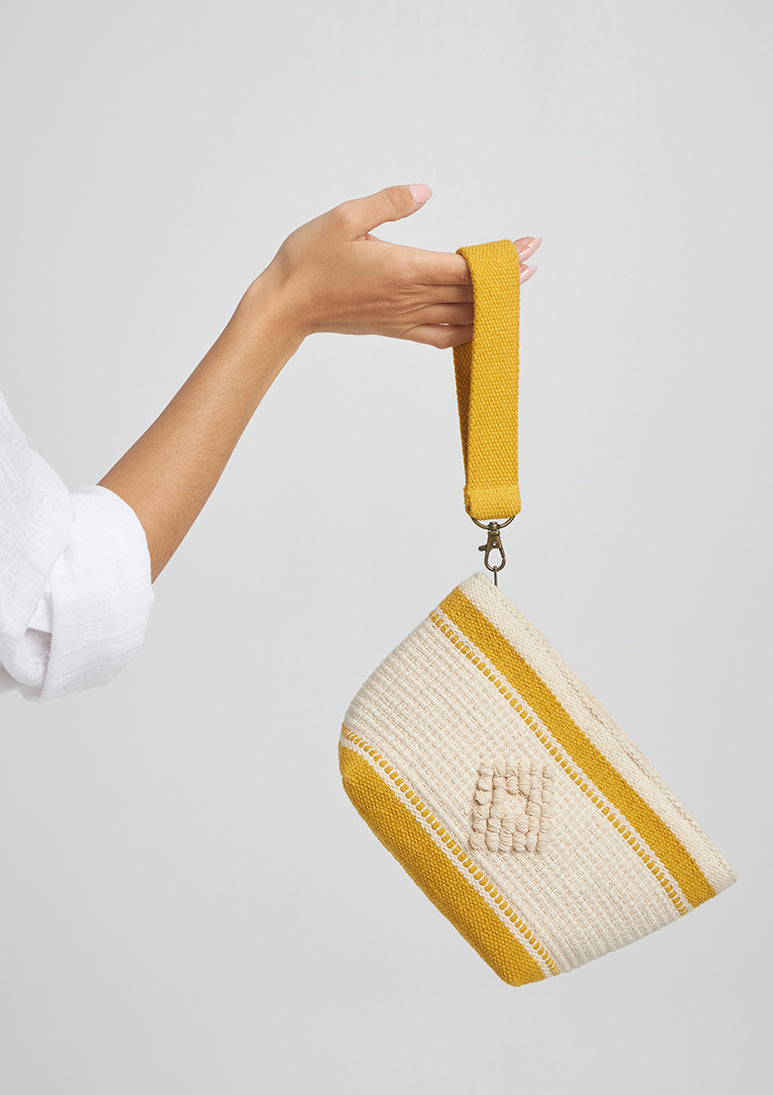 Manu Mini Clutch in mustard