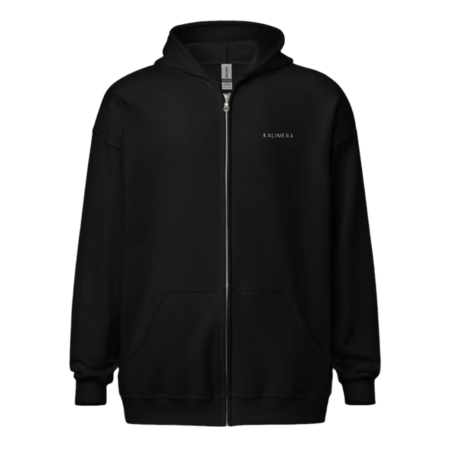 Black Unisex heavy blend zip hoodie