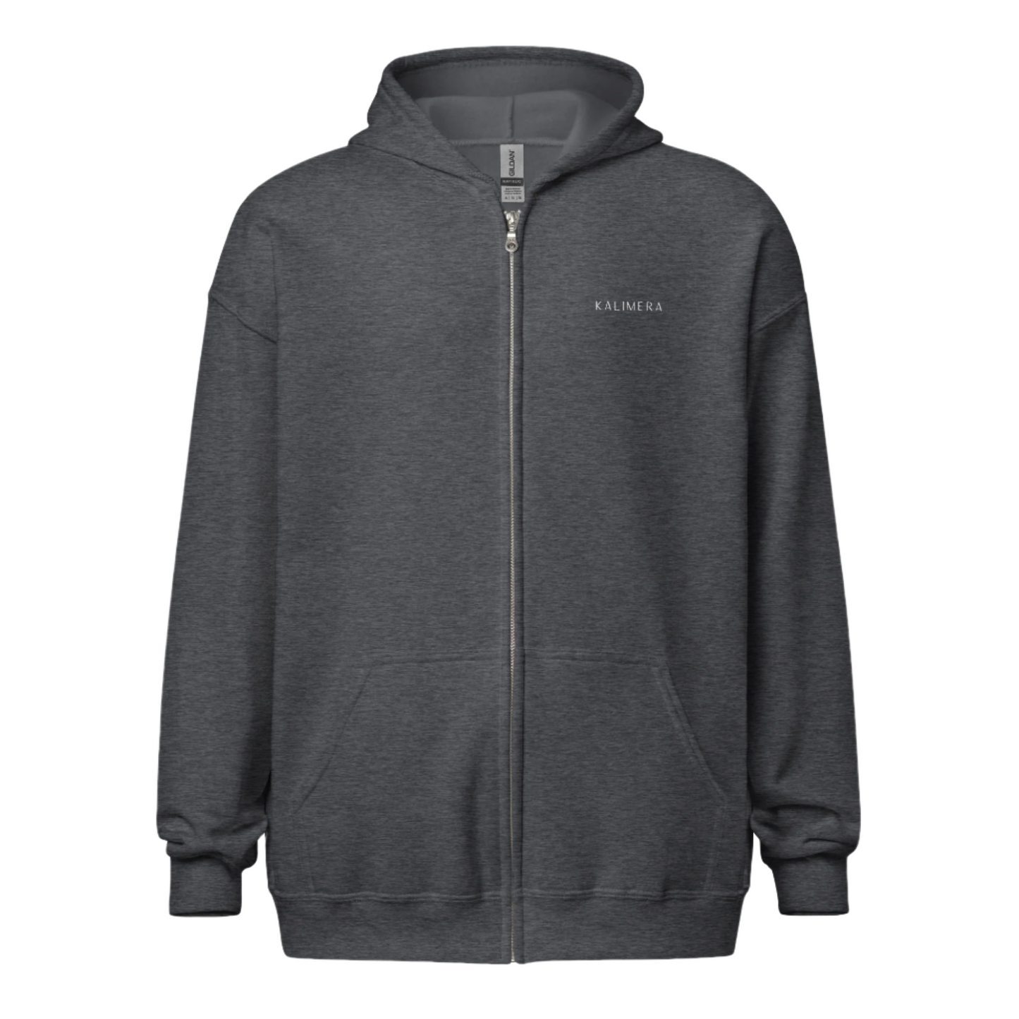 Dark Heather Unisex heavy blend zip hoodie