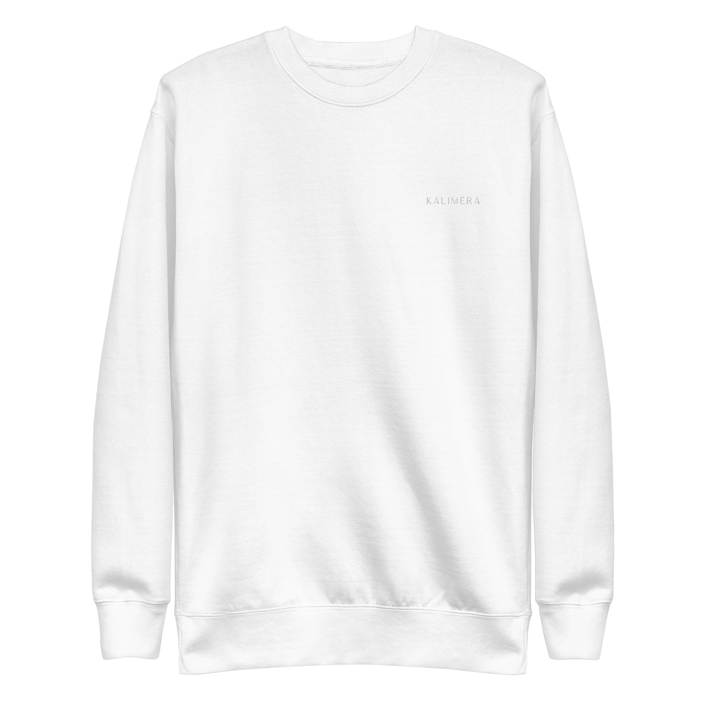 White Unisex Premium Sweatshirt