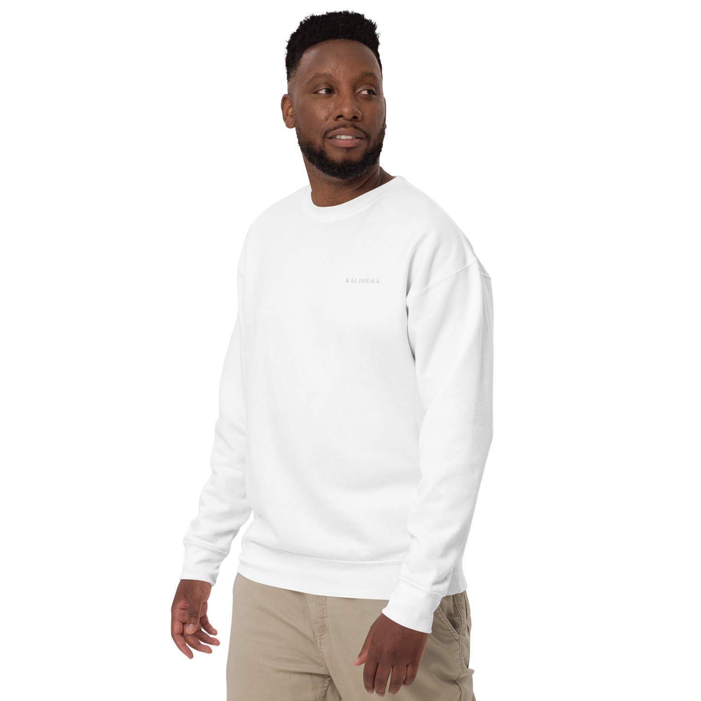 White Unisex Premium Sweatshirt