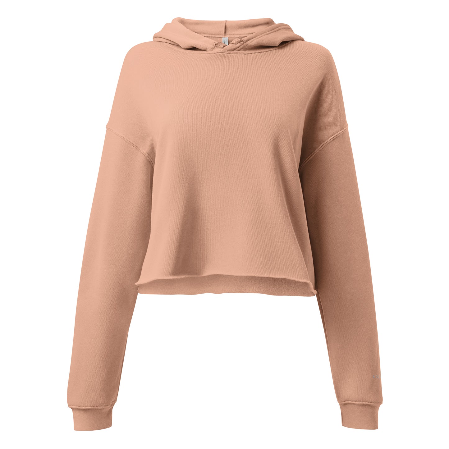 Ladies Peach Crop Hoodie