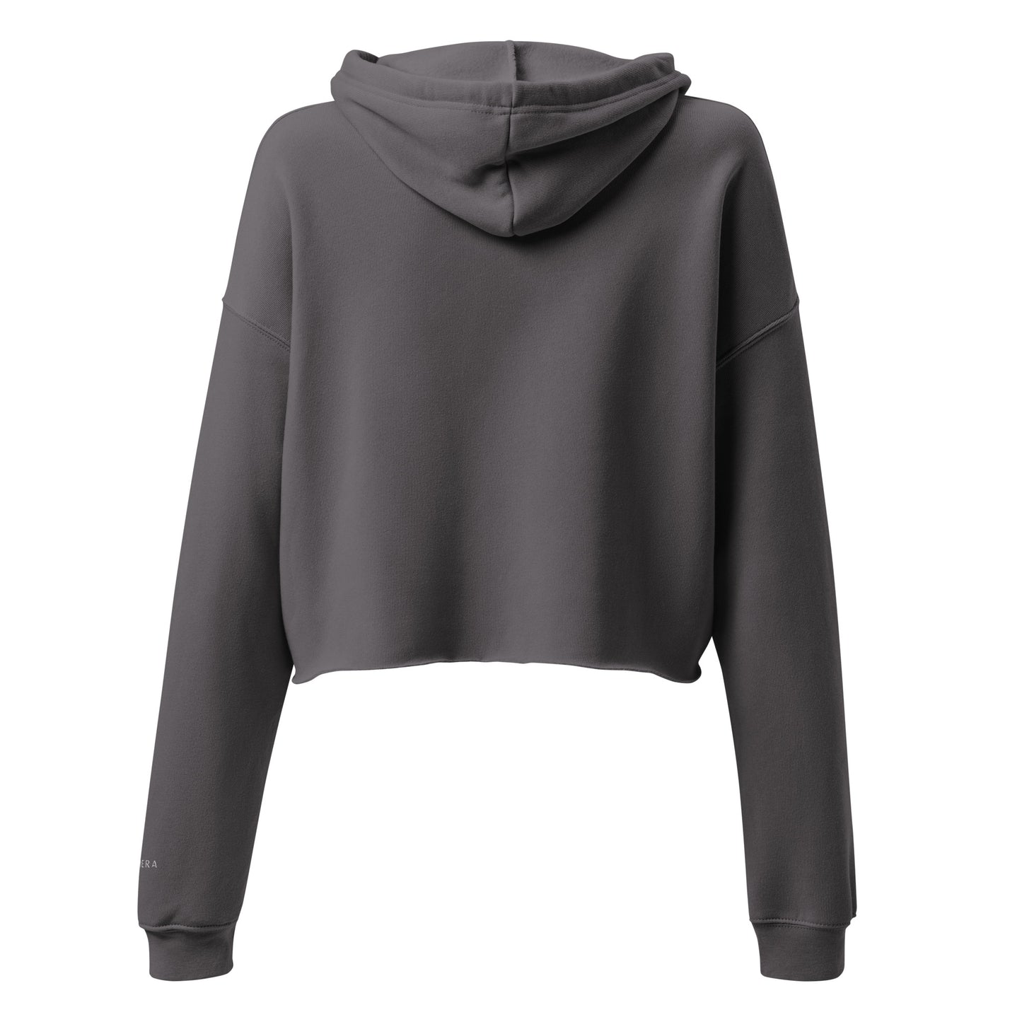 Ladies Grey Crop Hoodie