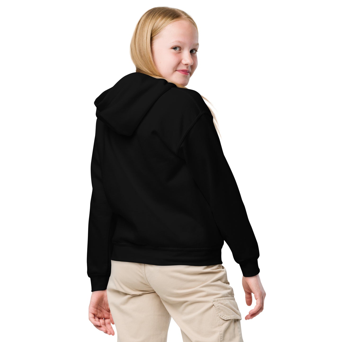 Black youth heavy blend hoodie